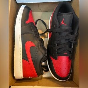 NEW Jordan 1 Kids Black and Red Sneakers